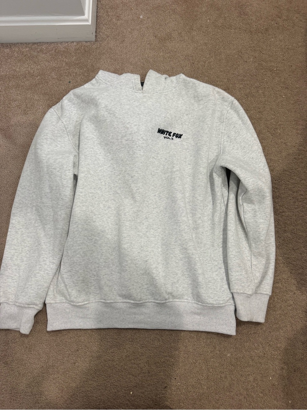 White Fox Light Gray Sweatshirt